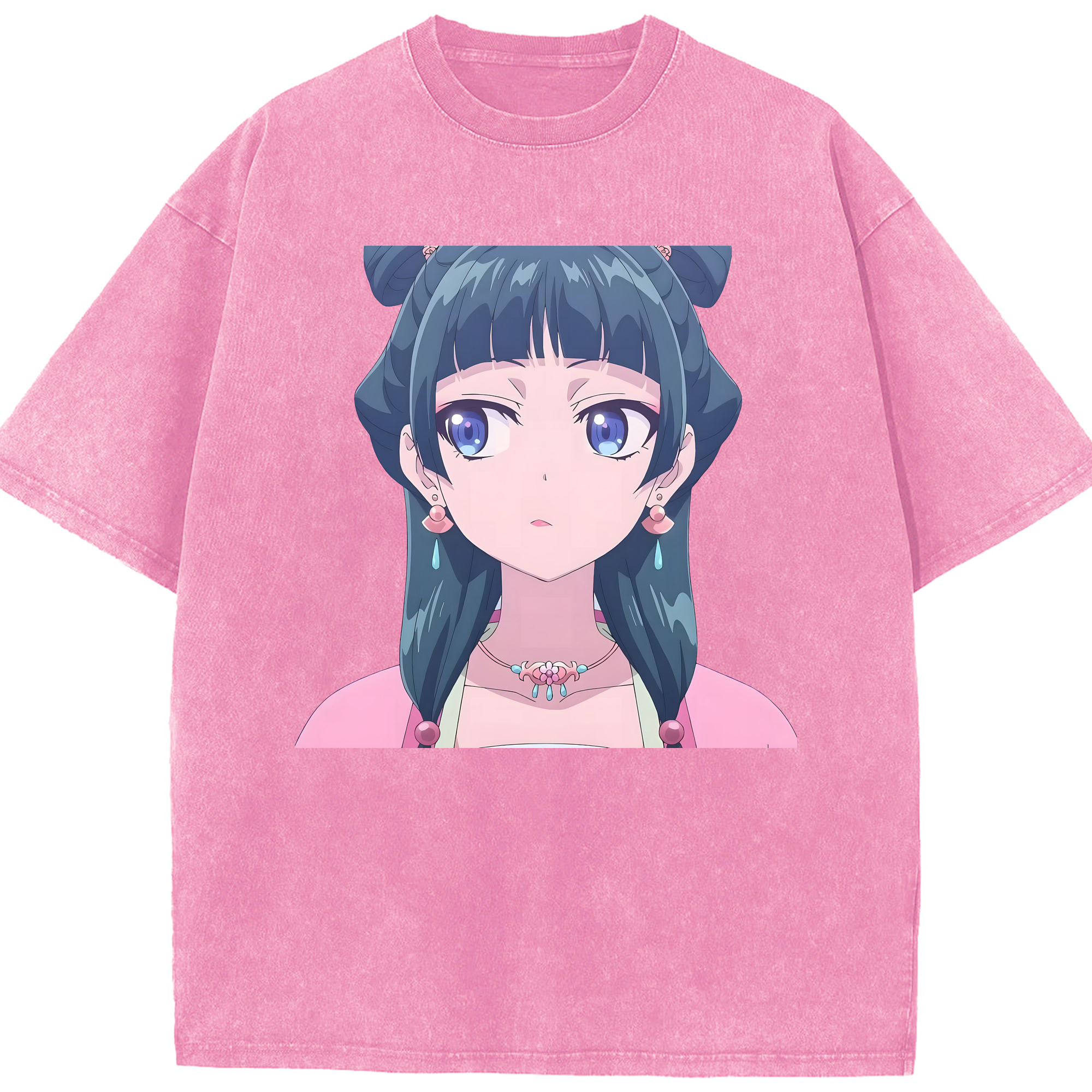 （画像用） 薬屋のひとりごと The Apothecary Diaries 綿100% ヴィンテージ風 半袖Tシャツ（フロントプリント）